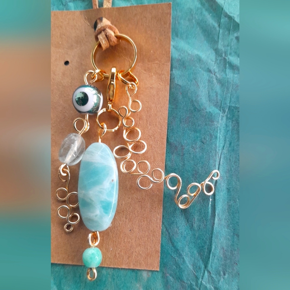 Handmade Necklace With Huge Amazonite